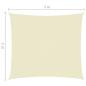 Preview: Sonnensegel Oxford-Gewebe Rechteckig 2x3 m Creme