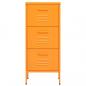 Preview: Lagerschrank Senfgelb 42,5x35x101,5 cm Stahl    