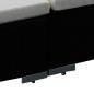 Preview: 6-tlg. Garten-Lounge-Set mit Auflagen Poly Rattan Schwarz
