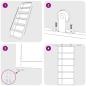 Preview: Schiebetür ESG-Mattglas und Aluminium 90x205 cm Weiß