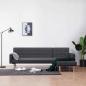 Preview: Schlafsofa in L-Form Dunkelgrau Polyester
