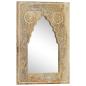 Preview: Spiegel Handbemalt 40 x 55 cm Massivholz Mango