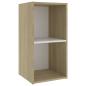 Preview: TV-Schränke 2 Stk. Weiß Sonoma-Eiche 72x35x36,5cm Holzwerkstoff