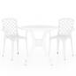 Preview: 3-tlg. Bistro-Set Aluminiumguss Weiß