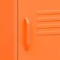 Preview: Nachttische 2 Stk. Orange 35x35x51 cm Stahl