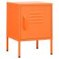 Preview: Nachttische 2 Stk. Orange 35x35x51 cm Stahl