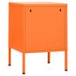 Preview: Nachttische 2 Stk. Orange 35x35x51 cm Stahl