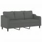 Preview: 3-Sitzer-Sofa Dunkelgrau 180 cm Stoff