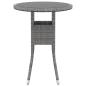 Preview: 5-tlg. Garten-Lounge-Set Poly Rattan Grau