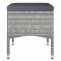 Preview: 5-tlg. Garten-Bistro-Set Poly Rattan & Massivholz Akazie Grau