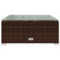 Preview: 6-tlg. Garten-Lounge-Set mit Auflagen Poly Rattan Braun