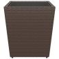 Preview: 5-tlg. Bistro-Set Poly-Rattan und Hartglas Braun