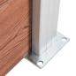 Preview: Gartenzaun WPC 699x106 cm Braun