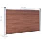Preview: Gartenzaun WPC 699x106 cm Braun