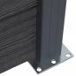 Preview: Zaunelement-Set Grau 353x186 cm WPC