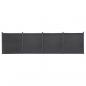 Preview: ARDEBO.de - Zaunelement-Set Grau 699x186 cm WPC