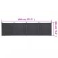 Preview: Zaunelement-Set Grau 699x186 cm WPC