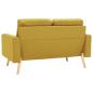 Preview: 2-Sitzer-Sofa Gelb Stoff