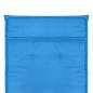 Preview: Gartenstuhlauflagen für Hochlehner 2 Stk. Blau 120x50x3cm Stoff