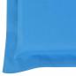 Preview: Gartenstuhlauflagen für Hochlehner 2 Stk. Blau 120x50x3cm Stoff