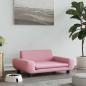 Preview: Hundebett Rosa 70x45x33 cm Samt