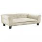 Preview: Hundebett Creme 95x55x30 cm Samt