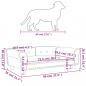 Preview: Hundebett Creme 95x55x30 cm Samt