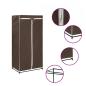 Preview: Kleiderschrank Braun 75×50×160 cm