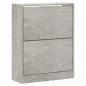Preview: Schuhschrank Betongrau 63x24x81 cm Holzwerkstoff