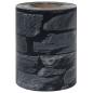 Preview: Garten-Sichtschutz PVC 35x0,19 m Stein-Optik Grau