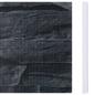 Preview: Garten-Sichtschutz 4 Stk. PVC 35x0,19 m Grau