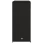 Preview: Gartenschrank Schwarz 105x55x113 cm Poly Rattan