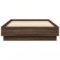 Preview: Bettgestell Braun Eichen-Optik 90x190 cm Holzwerkstoff