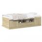 Preview: ARDEBO.de - Tagesbett mit Schubladen Sonoma-Eiche 90x200 cm Holzwerkstoff