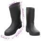 Preview: Gummistiefel Schwarz Größe 45 PVC