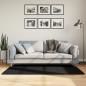 Preview: ARDEBO.de - Shaggy-Teppich PAMPLONA Hochflor Modern Schwarz 80x150 cm