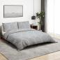 Preview: ARDEBO.de - Bettwäsche-Set Grau 225x220 cm Baumwolle