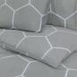 Preview: Bettwäsche-Set Grau 225x220 cm Baumwolle