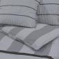 Preview: Bettwäsche-Set Grau 240x220 cm Baumwolle