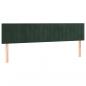 Preview: Boxspringbett mit Matratze & LED Dunkelgrün 120x190 cm Samt