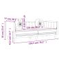 Preview: Sofa mit Kissen 3-Sitzer Creme Samt
