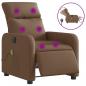 Preview: Massagesessel Elektrisch Braun Stoff