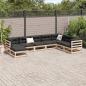 Preview: 8-tlg. Garten-Sofagarnitur Massivholz Kiefer