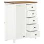 Preview: Kleiderschrank 76x52x105 cm Eiche Massivholz