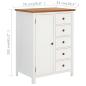Preview: Kleiderschrank 76x52x105 cm Eiche Massivholz