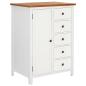 Preview: Kleiderschrank 76x52x105 cm Eiche Massivholz