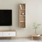 Preview: TV-Schränke 2 Stk. Weiß Sonoma-Eiche 30,5x30x60cm Holzwerkstoff
