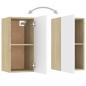 Preview: TV-Schränke 2 Stk. Weiß Sonoma-Eiche 30,5x30x60cm Holzwerkstoff