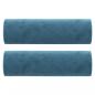 Preview: 3-Sitzer-Sofa mit Zierkissen Blau 180 cm Samt