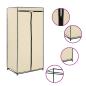 Preview: Kleiderschrank Creme 75×50×160 cm